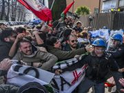 Napoli, scontri al corteo Pro Palestina