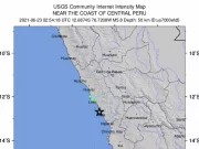 Perù, terremoto di magnitudo 7.2