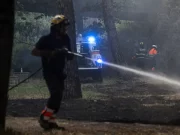 Roma, proseguono le operazioni di spegnimento dell’incendio nell’area di Monte Mario