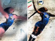 Vandalizzato il murale per Egonu: spray rosa sull’opera di Laika