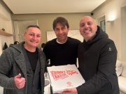 Pizza a casa per Antonio Conte prima della sfida con la Lazio