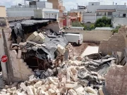 Lecce, crolla una palazzina durante i lavori: quattro operai feriti