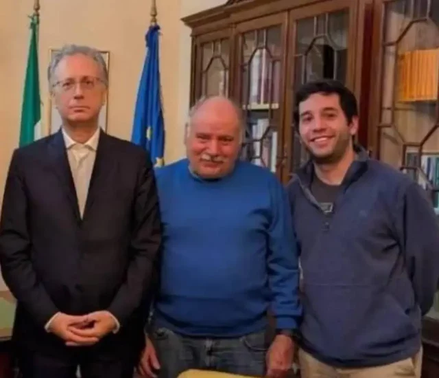 Luigi Gasperin dopo la liberazione in Venezuela