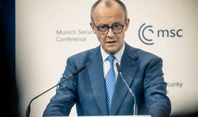 Il cancelliere tedesco Friedrich Merz a Monaco