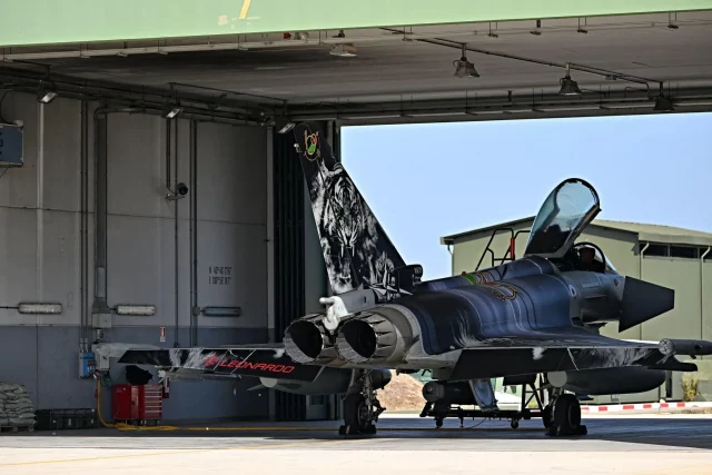 caccia italiani difesa aerea Mediterraneo guerra Iran