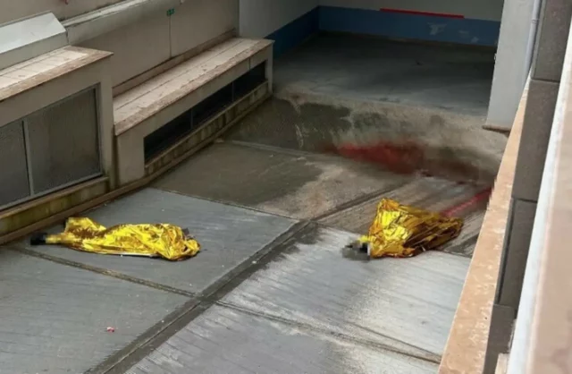 corpi coperti femminicidio Bisceglie balcone