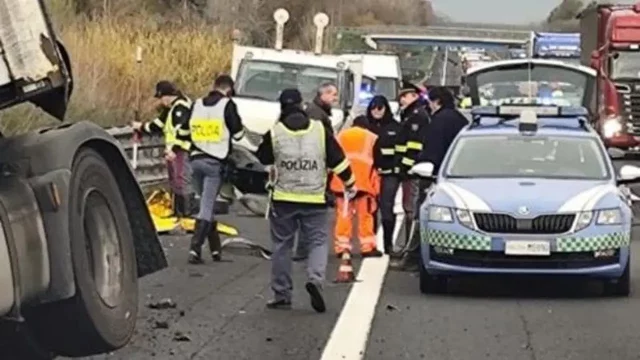 camion A1 Caserta incidente camionista