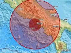 Terremoto a Napoli, scossa di magnitudo 4.4 ai Campi Flegrei: scuole chiuse e metro sospesa Mappa della Campania con localizzazione della scossa di terremoto
