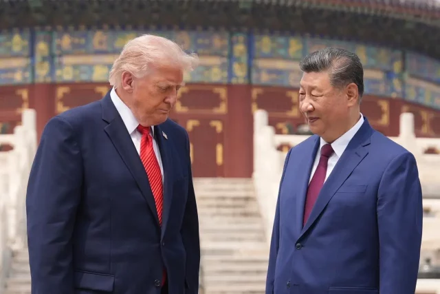 Xi Jinping e Donald Trump durante il summit a Pechino