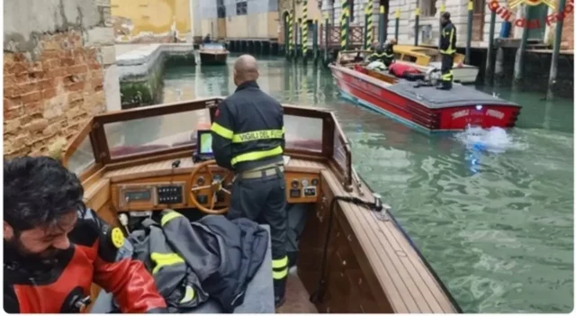 vigili del fuoco venezia soccorsi rio annegamento
