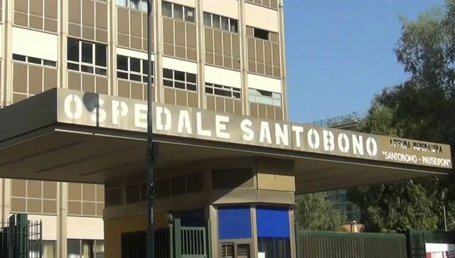 Ospedale Santobono di Napoli dove è ricoverato il bambino investito