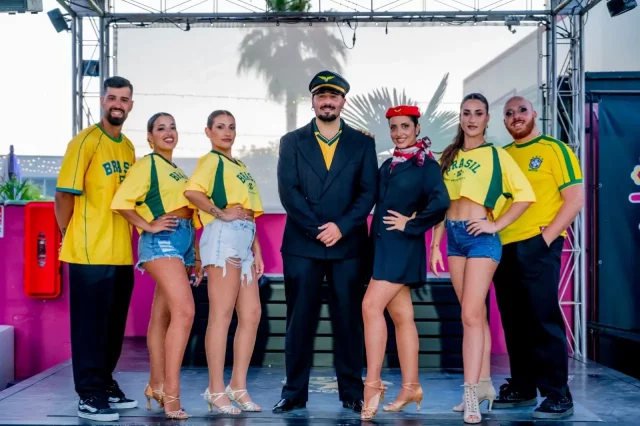 I maestri della Cubaila Academy durante lo spettacolo Flying to America