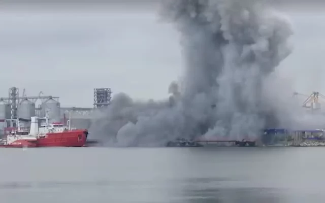 Drone esplode nel porto della Romania a Costanza