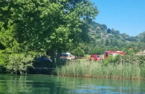 Elicottero precipita sul Lago Maggiore: un morto e tre feriti elicottero Lago Maggiore soccorsi vigili del fuoco