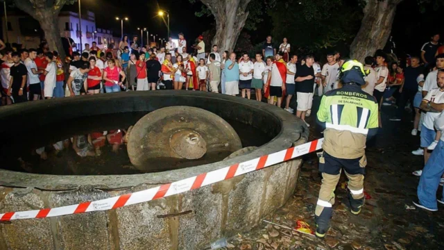 Crollo fontana Ciudad Rodrigo Fontana crollata Ciudad Rodrigo