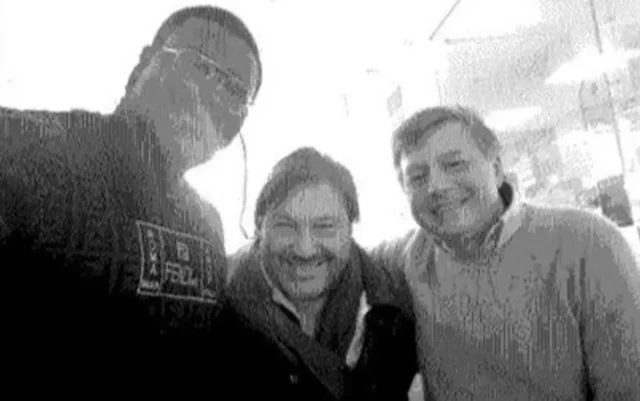 Valter Lavitola, Sigfrido Ranucci e Gomes Tavares nella foto del 2022